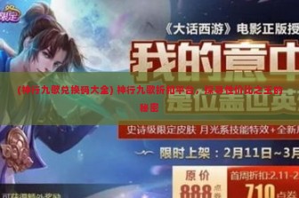 (神行九歌兑换码大全) 神行九歌折扣平台，探寻性价比之王的秘密